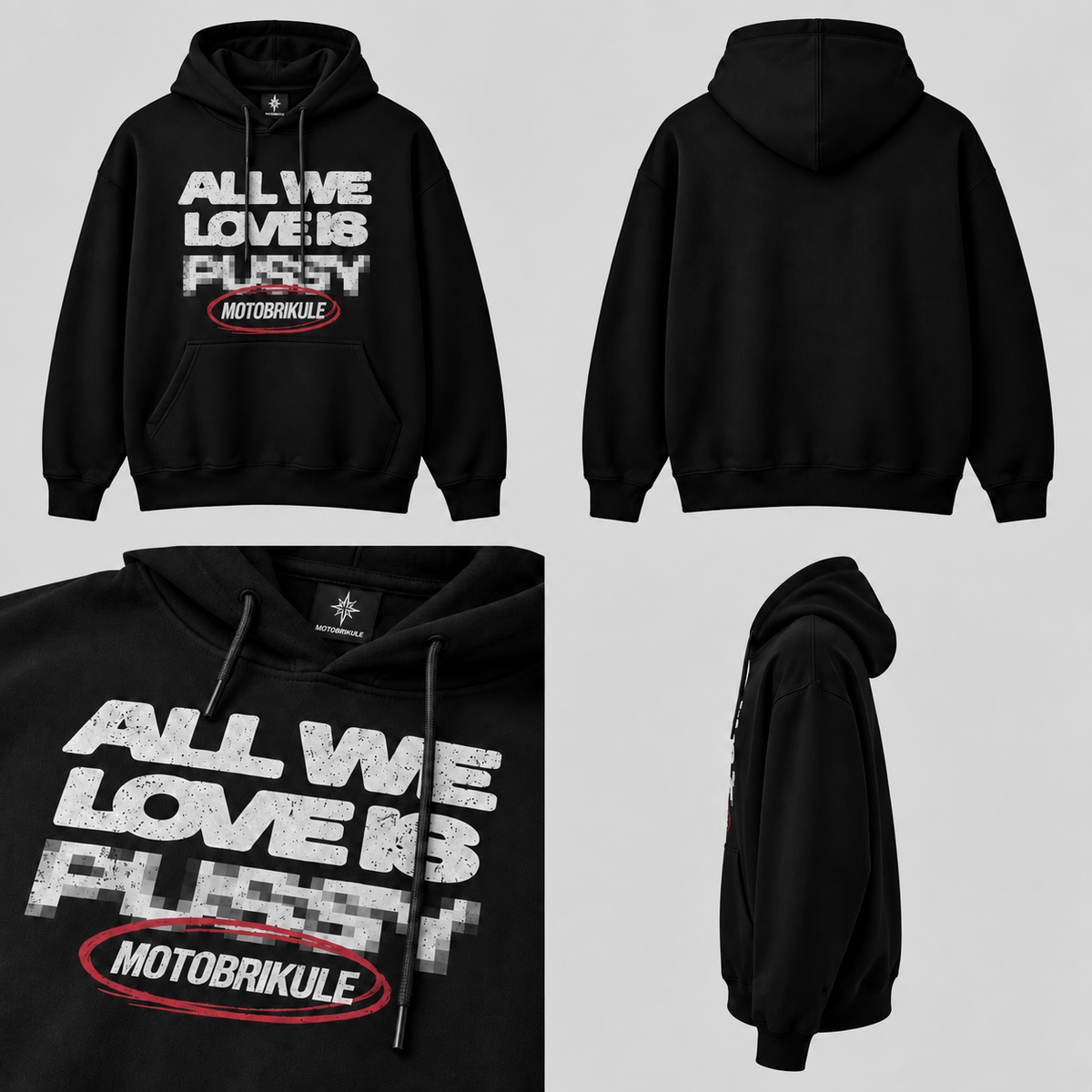 MOTOBRIKULE — CENSORED LOVE HOODIE